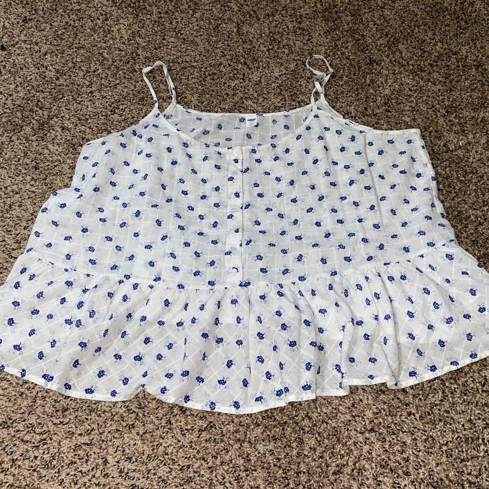 Old Navy Peplum Tank 💙
